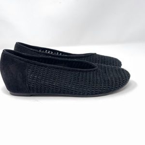 Eileen Fisher Suede Black Slip-on Flats Size 7.5
